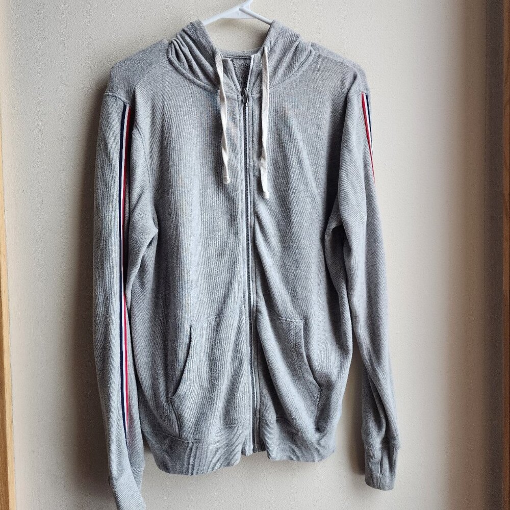 SO Gray Lightweight Zip-Up Hoodie Size Large